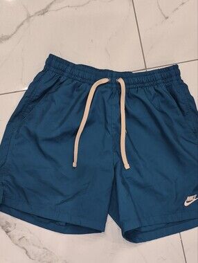 Nike Men’s Teal And Midnight Blue Athletic Shorts with Mesh